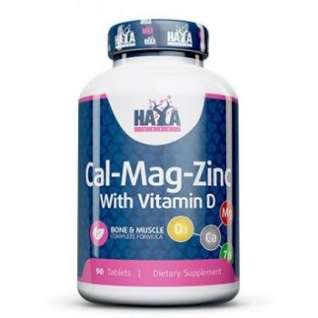 Haya Labs - Calcium Magnesium & Zinc with Vitamin D / 90 Tabs.