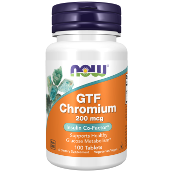 GTF CHROMIUM 200mcg 100 TABS