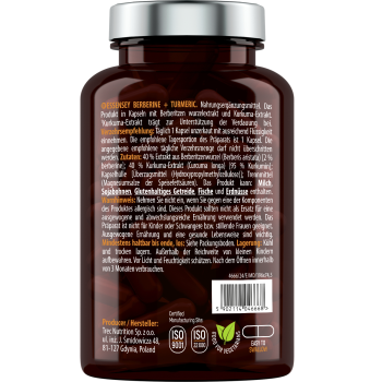 BERBERINE + TURMERIC 90cap 